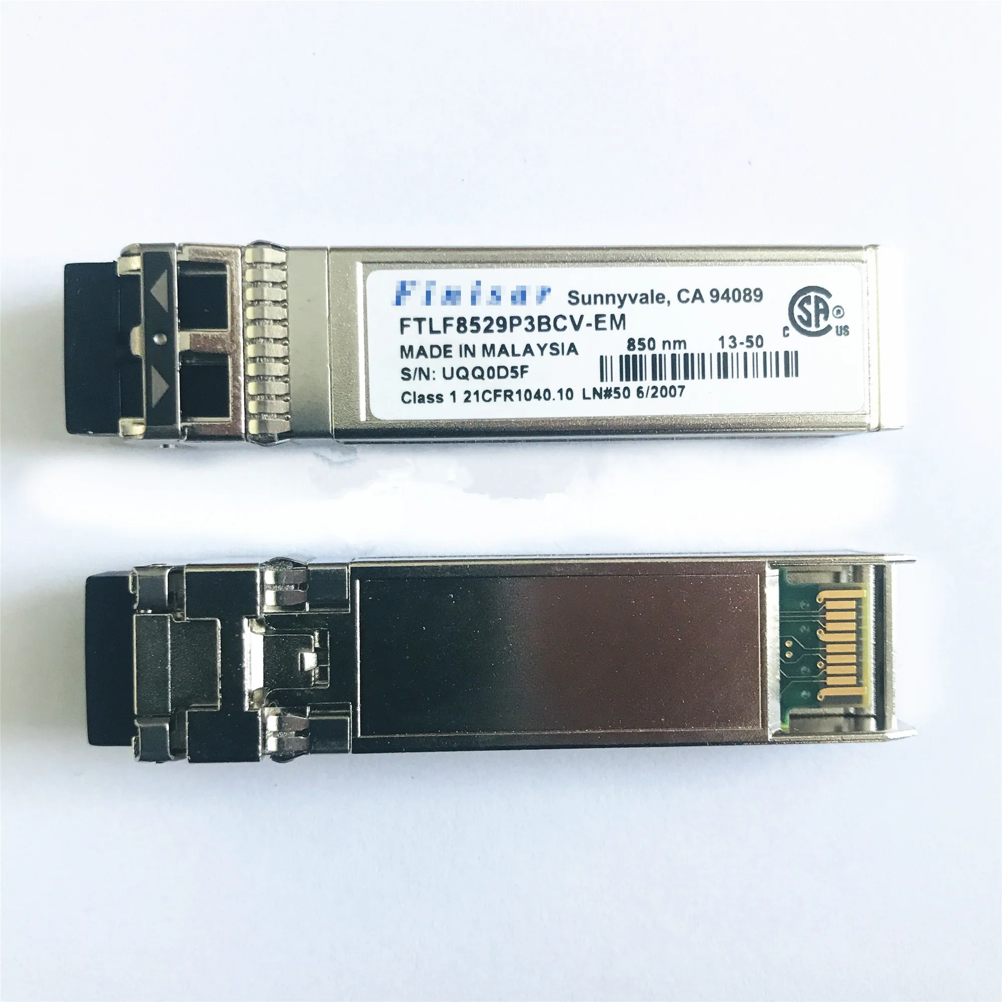 Finisar 16G SFP/FTLF8529P3BCV-EM/16G SFP+ 850nm/16G LC Fibre Channel Transceiver/fibre channel module/16g Fiber optical module 2 channel bi directional xlr audio to fiber converter balanced audio over fiber optical extender transceiver