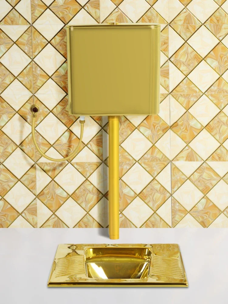 Ceramic Deodorant Luxury Gold Hotel Household Golden Squat Toilet Potty Chair
