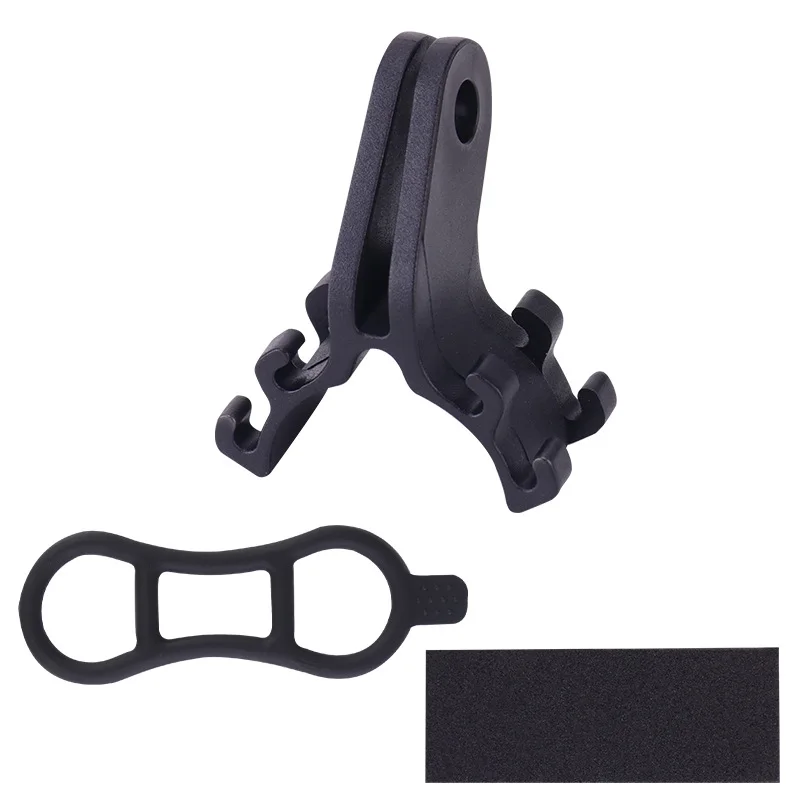 

Bike Handlebar Clip Flashlight Holder Bicycle LED Stand Bracket Plastic Head Front Light Clamp Mount for Gopro Action Cameras
