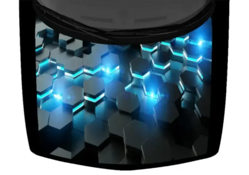 

car sticker Bright Blue Abstract Pattern Vivid Honeycomb Hexagon Truck Car Pickup Hood Wrap Vinyl Graphic Decal