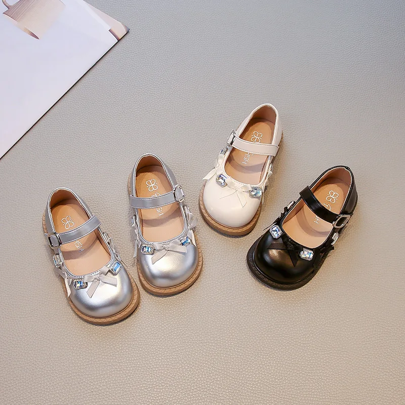 Leather Kids Flat Shoes for Girls Spring Autumn