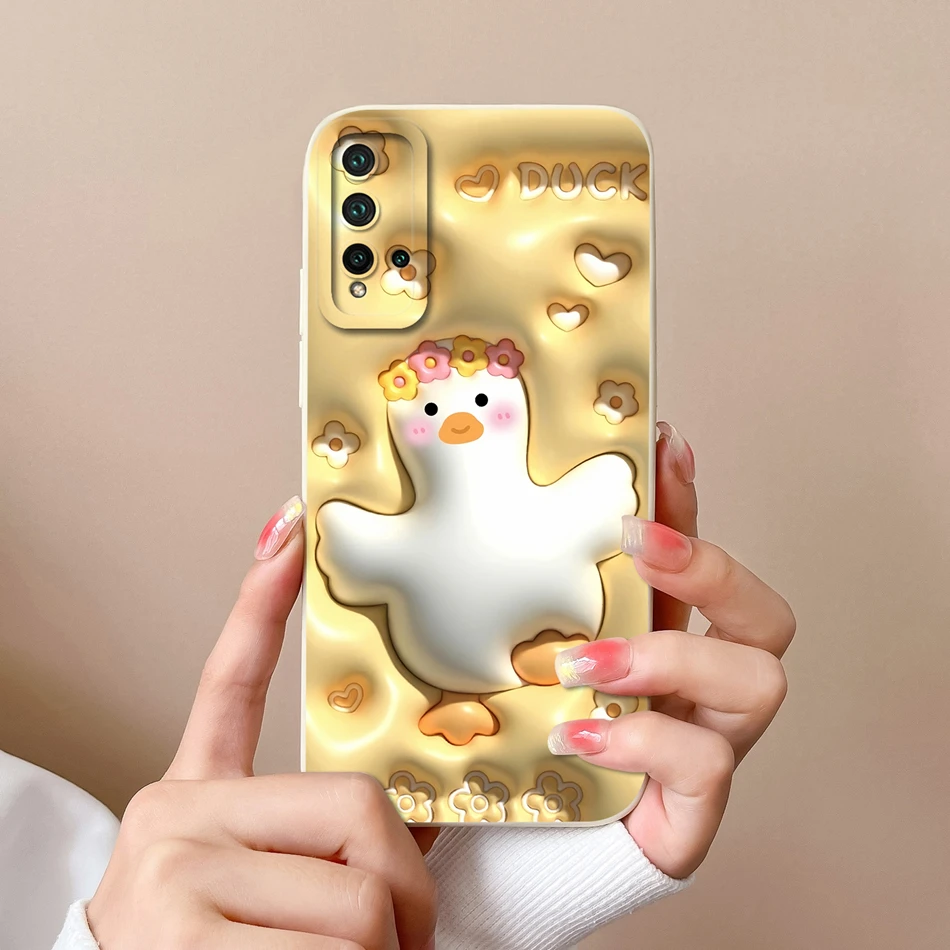 Cartoon Bumper Soft Liquid Silicone Phone Case