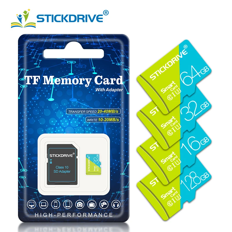 클래스 10 미니 SD 카드, 128GB 64GB 플래시 메모리 카드, 32GB 마이크로 TF 카드, 32 16 8 4G 드라이빙 레코더 카메라