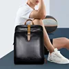 Split Leather Men Backpack Waterproof Business Laptop Backpack Casual Student Schoolbag Leather Men Travel Backpacks New Design 2