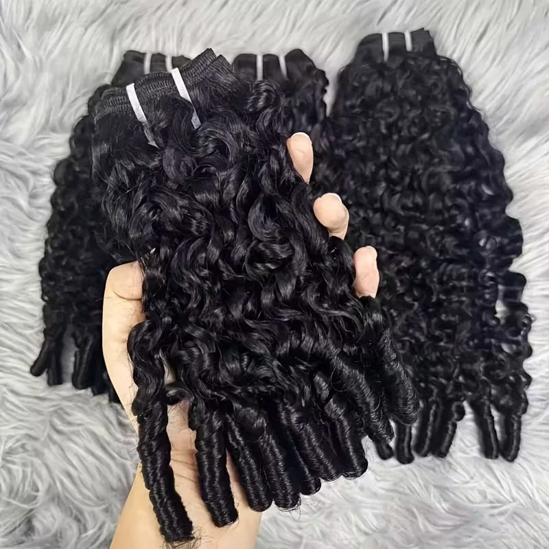 GOWIK Burmese Curly Human Hair Bundles Human Hair Quality Deep Wave Raw Hair Weave Bundle Double Drawn Vietnamese Hair Extension 2