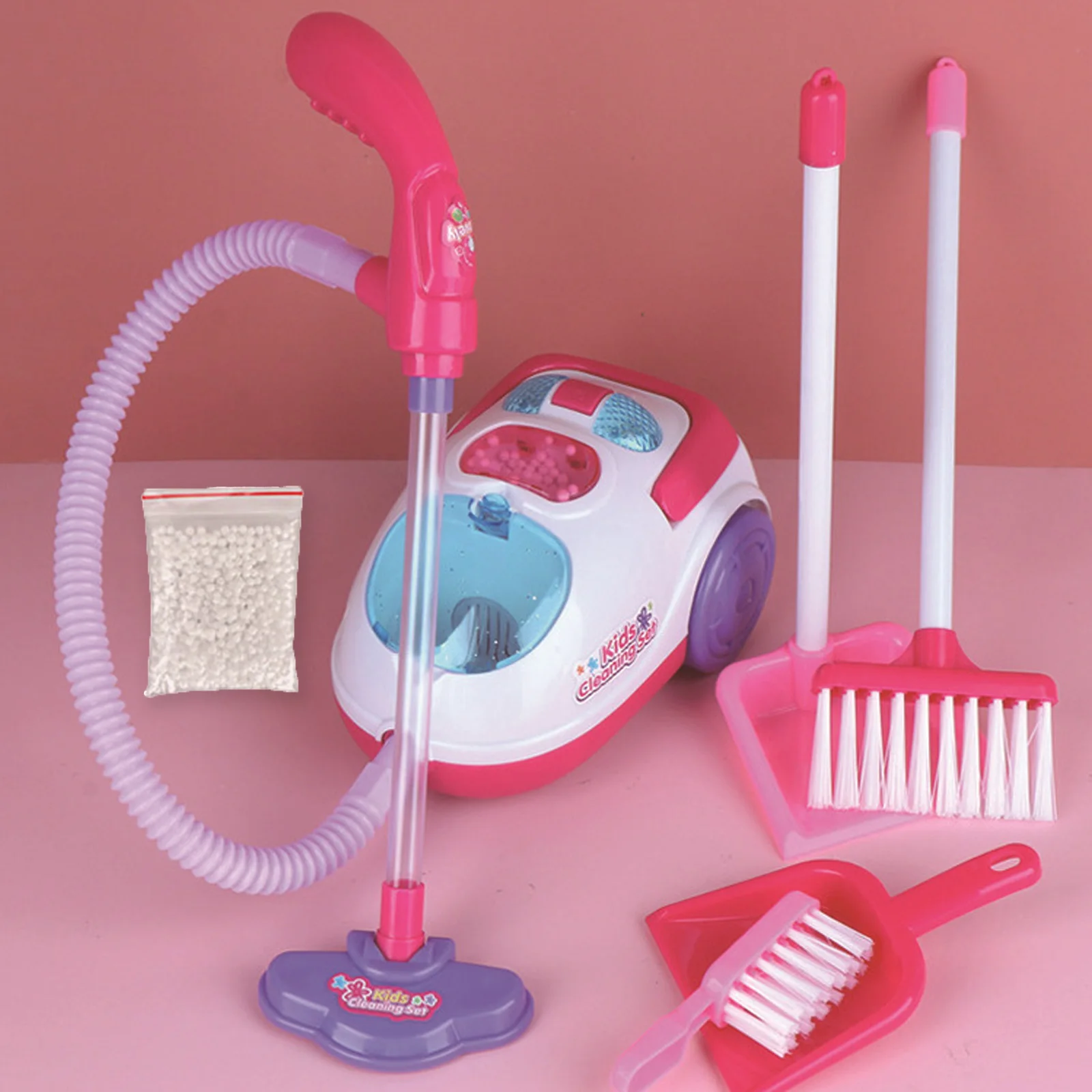 Children Simulation Vacuum Cleaner Toy with Sound Light Pretend Role Play Games Toys Playset Best Gifts for Kids Boys Girls 2