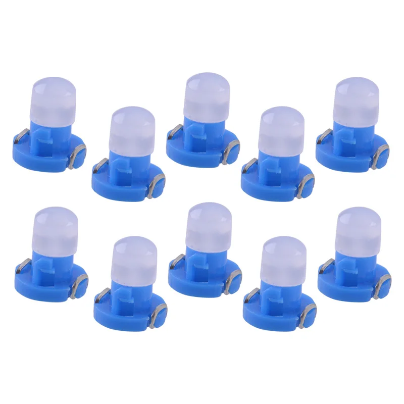 10Pcs T3 Truck Led Bulbs Cluster Instrument Dash Climate Base Lights 50Ma 12V 0.5W Car Universal