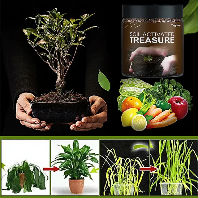 200G Talaj Aktiválása Kincses Ásványi Forrás Kálium-Fulvatate Javítja A Talajt Szabályozza Sav-Lúgos Vízben Oldódó Műtrágyát