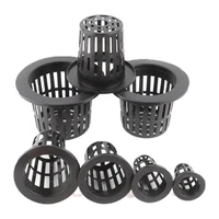50Pcs Black Plant Grow Pots Garden Vegetable Soilless Hydroponic Basket Nursery Pots Hydroponic Colonization Mesh Cup 1
