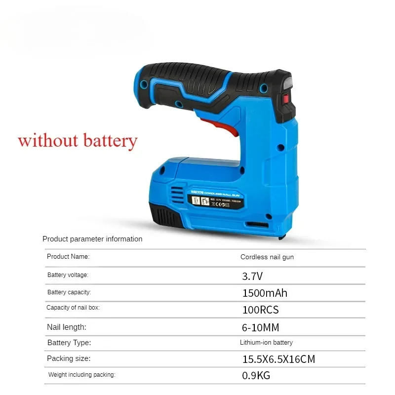 Pistola De Pregos MtiolHig Sem Fio 18V - Kit Com Bateria 3.0Ah Para Makita