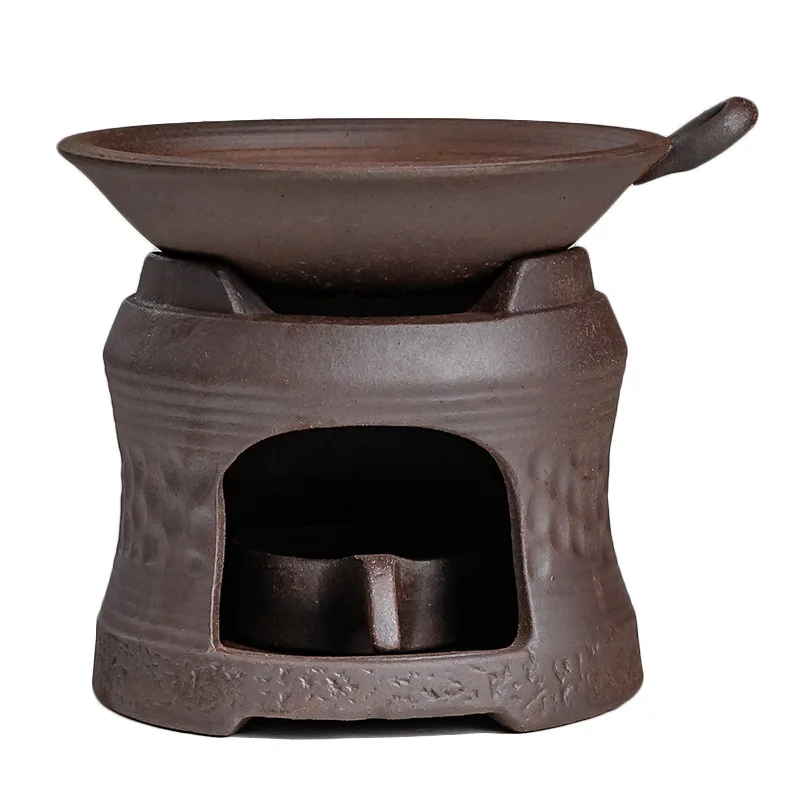 Candle Warming Tea Roaster Fire Wood Heater Stoneware Ceramic Tea Stove Teapot Warmer Heating Insulation Base Teaware Kitchen