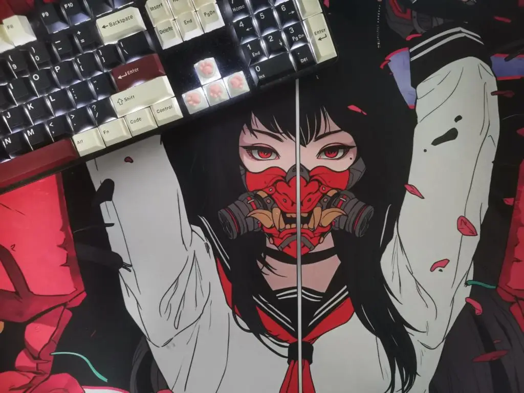 Anime Girl Mouse Pad Kawaii Mousepad Gaming Speed Keyboard Pads Large Gamer Mouse Mat Rubber Desk Mat 100x50cm HD Print Carpet gaming mousepad,mouse pad,computer desk mat