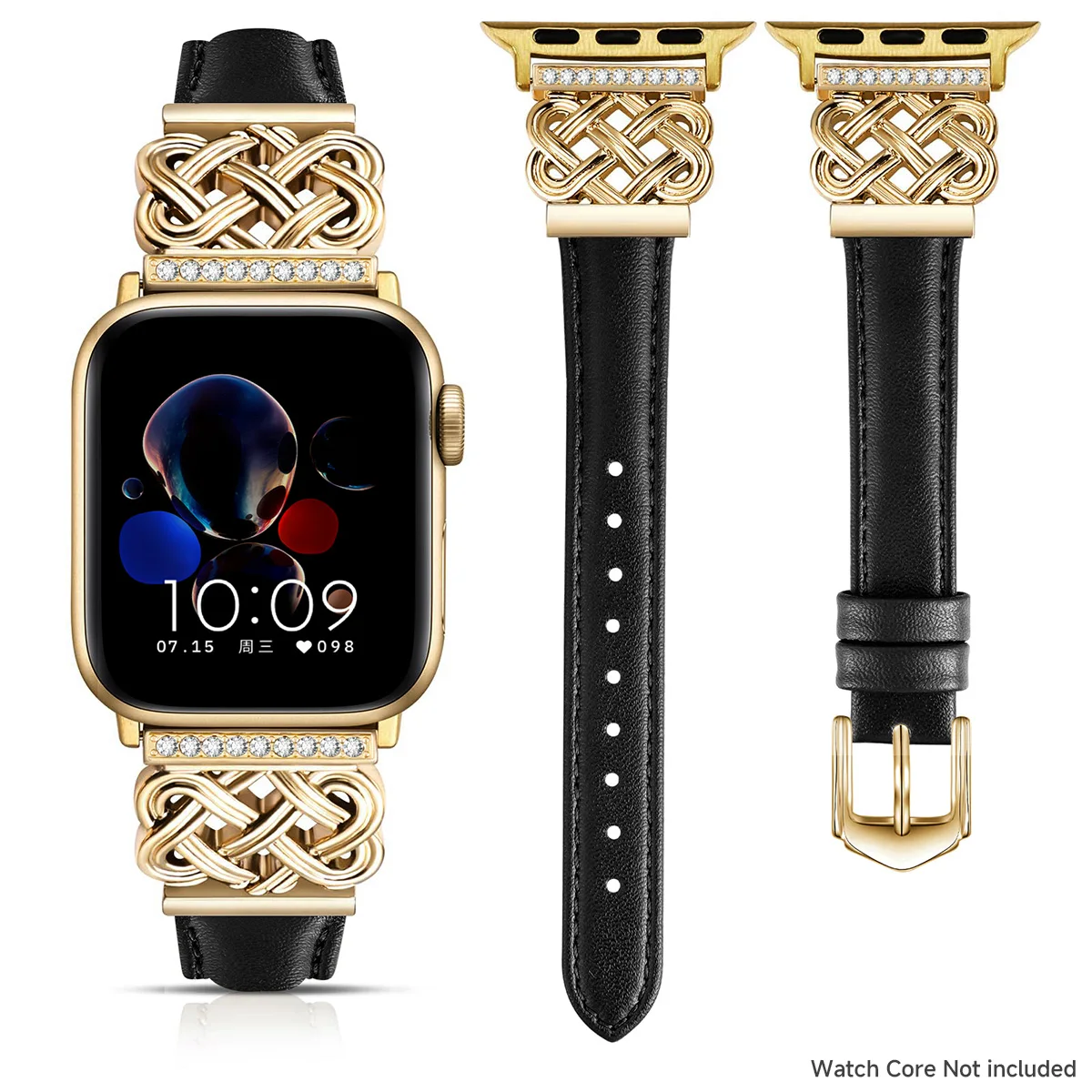 Elegant Leather Watch Strap for Women - Premium iWatch Accessory Collection