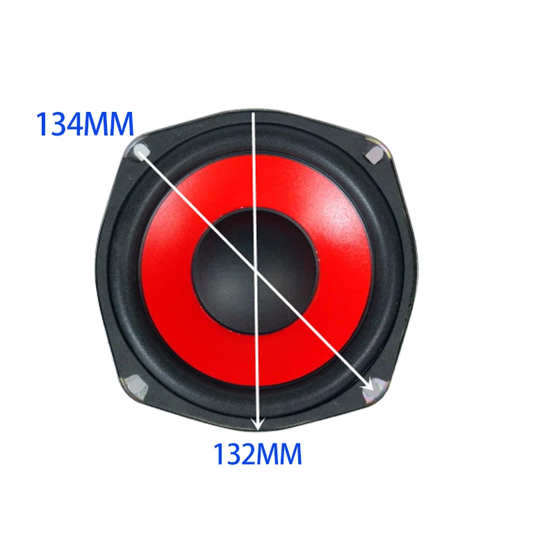 1pcs 5.25 Inch Bass Speaker Unit 4 Ohm 100W Long Excursion Woofer 132MM 25 Cores Audio Loudspeaker For Home Theater Sound System 2