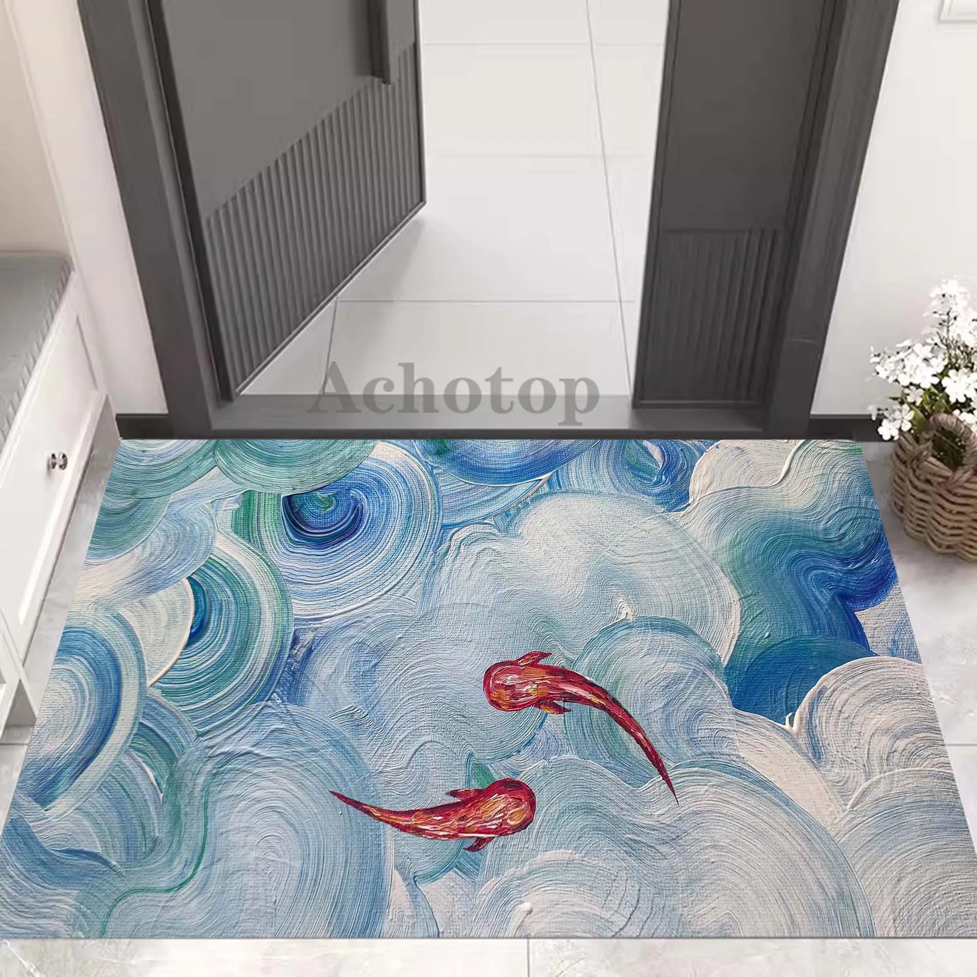 

Diatom Door Mat Fish Room Decoration Quality Rugs for Bedroom Home Decor Mat Lounge Rug Studio Carpet Carpets Bedroom Rug