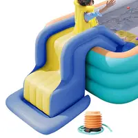 Kids Inflatable Water Slide Wider Steps Swimming Pool Supplies Bouncer Castle Summer Water Play Toys for Children 1