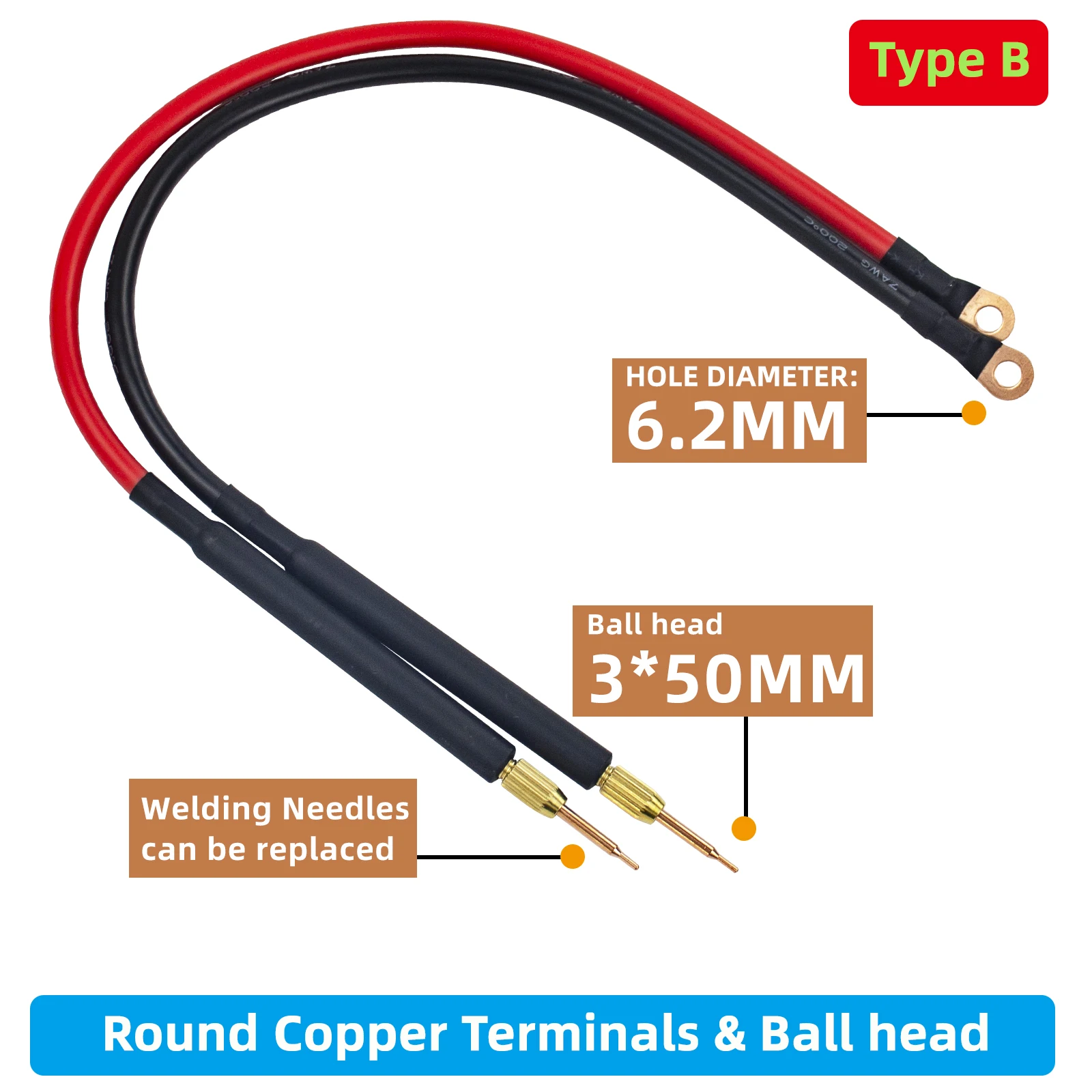 Punkts chweiß stift 7aw 40cm Schweißer Maschinen zubehör für DIY Batterie DIY Lithium Batterie Punkts chweiß stift kann Spitze ersetzt werden – Detail 6