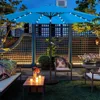 11FT Solar Powered Umbrella Outdoor Patio Umbrella with 32 LED Lights and 8 Ribs - UV Protection Table Sunshade for Pool 1