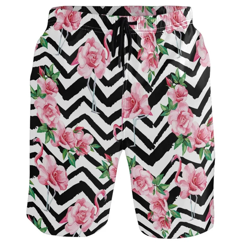 

Fashion 3D Print Mushroom Flower Beach Shorts Men Boys Hawaiian Summer Swimming Trunks Casual Street Quick Dry Surf Board Shorts