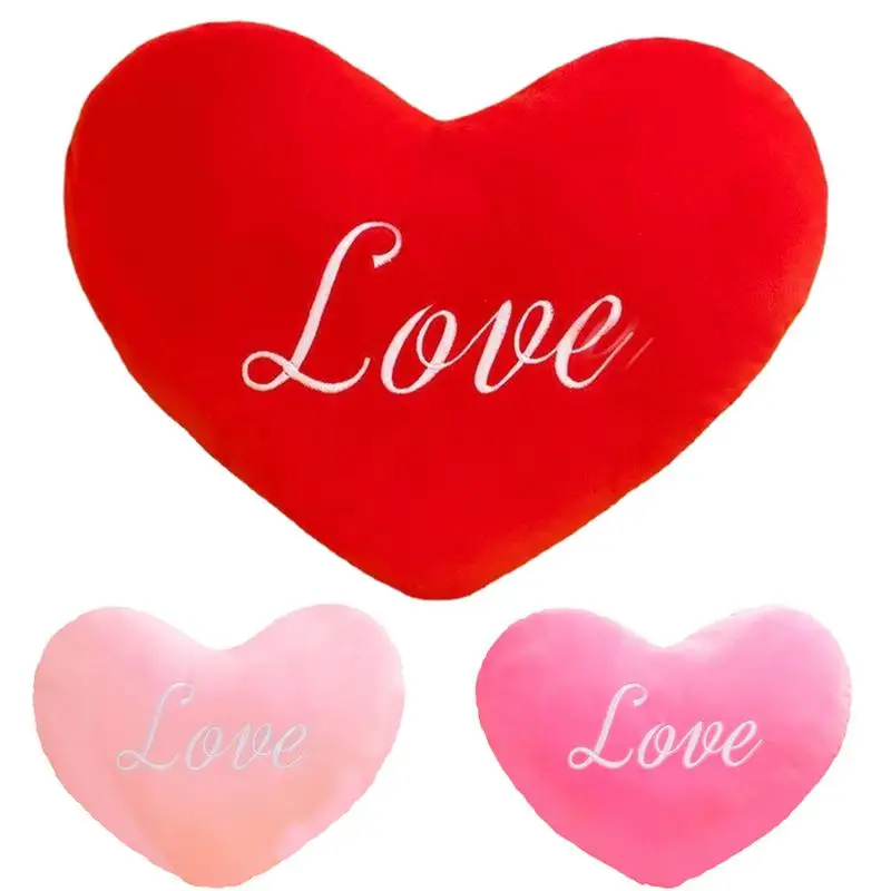 

Adorable Heart Fluffy Pillow Throw Cushion Romantic Handmade Soft Heart Throw Pillow For Cars Chairs Gifts Bedroom Living Room