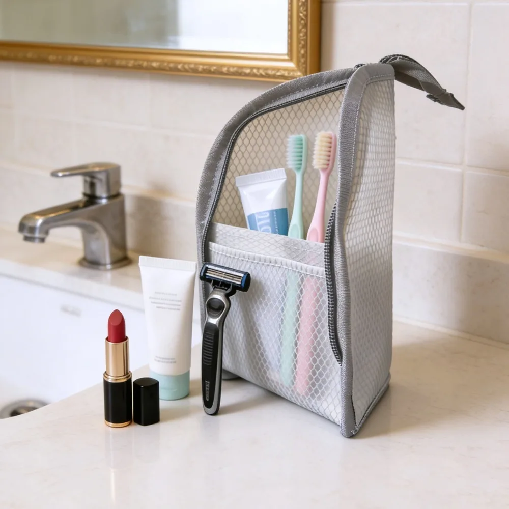 Compact Quick-Dry Travel Toiletry Organizer