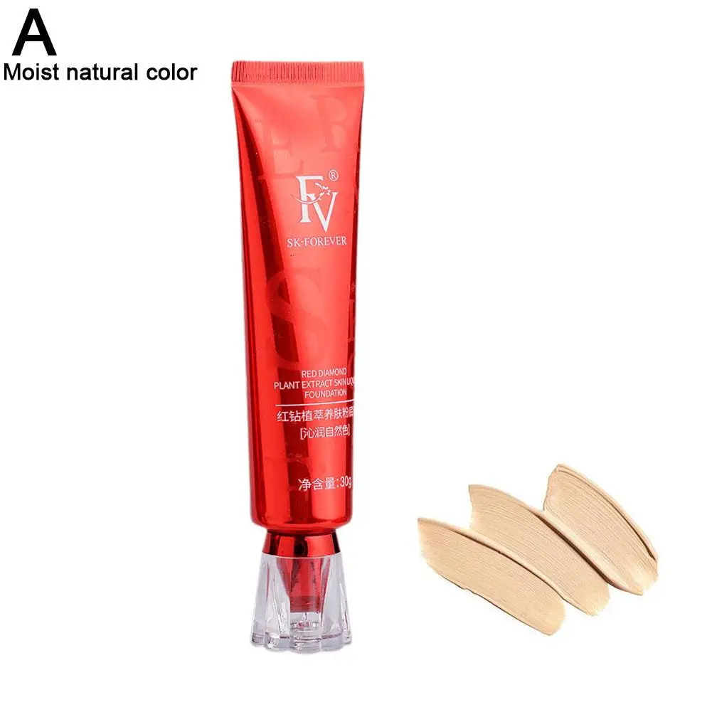 30g Fvo RedGinseng Bird's Nest Liquid Foundation OilControl Waterproof  Concealer Moisturizing Isolation Long-lasting Makeup - AliExpress