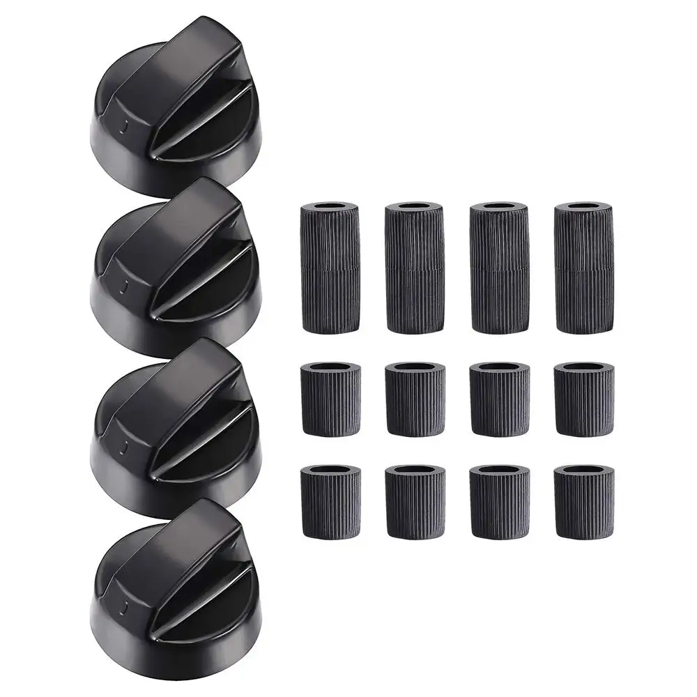 Description Picture 2 of item4 Sets Stove Top Control Knobs Univer-sal Thermostat Stove Button Knobs Accessories For Home Kitchen Cookers Knobs & Adapters