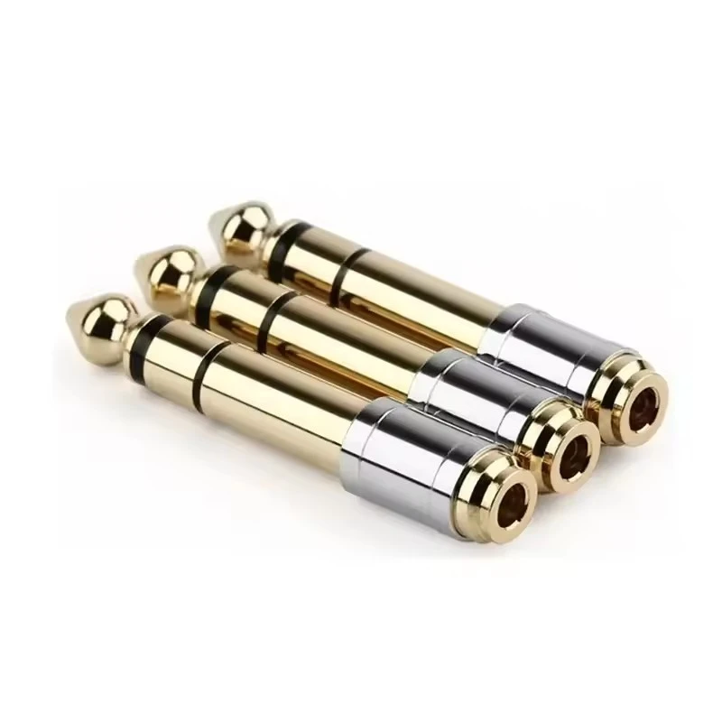 Premium Gold-Plated Audio Adapter - Male to Female Headphone & Microphone Converter Plug