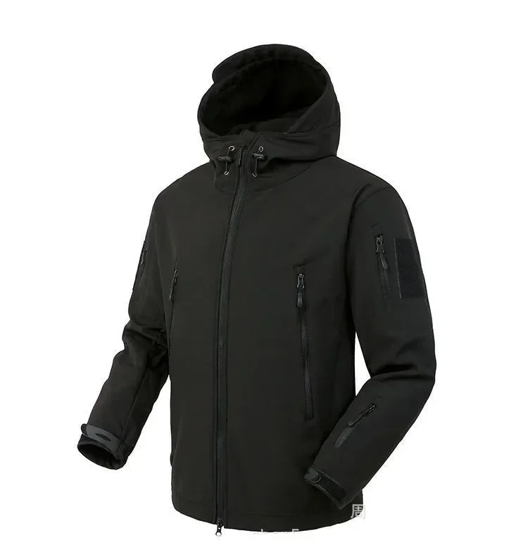thumbnail image 1 of Chaquetas de senderismo de otoño para hombre, chaquetas polares de camuflaje, ropa táctica, cortavientos de camuflaje para hombre 2024, 1 of 5