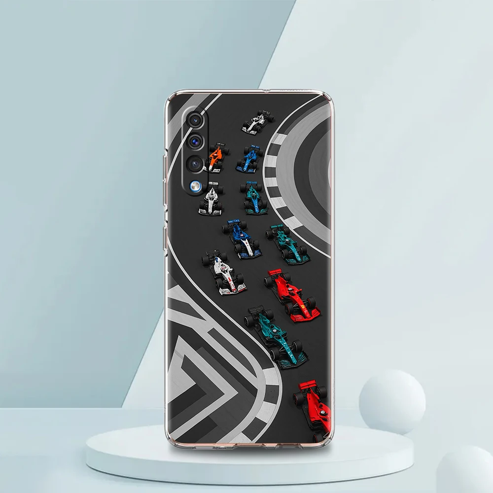 Transparent Phone Case with Nurburgring F1 Circuit Pattern - Soft TPU Cover