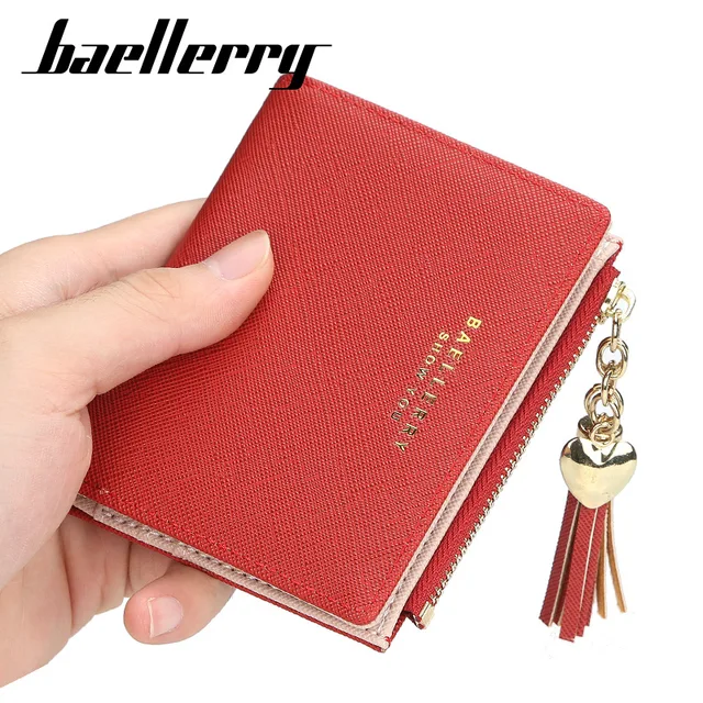 2020 Tassel Women Wallet Small Cute Wallet Women Short Leather Women Wallets  Zipper Purses Portefeuille Female