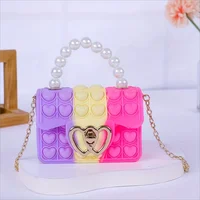 Girl unicorn fashion shoulder bag, popular finger toys for children decompression infant kids 2