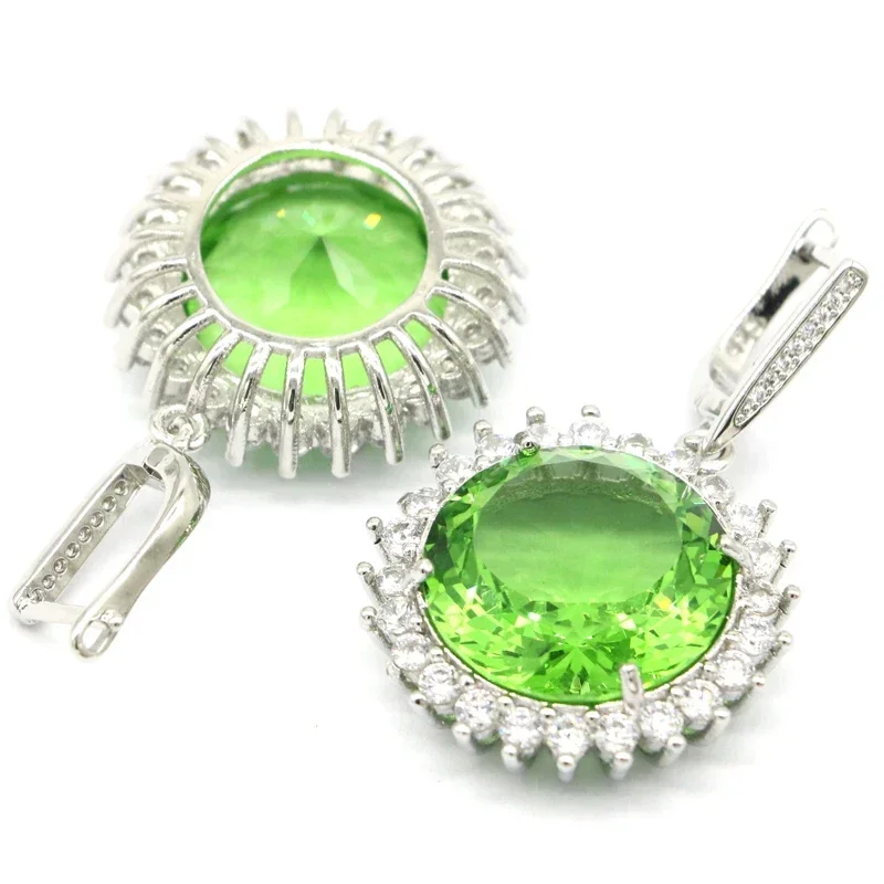 20g 925 SOLID STERLING SILVER Earrings Charming Tsavorite Garnet Violet Topaz Golden Citrine Tanzanite White CZ Daily Wear