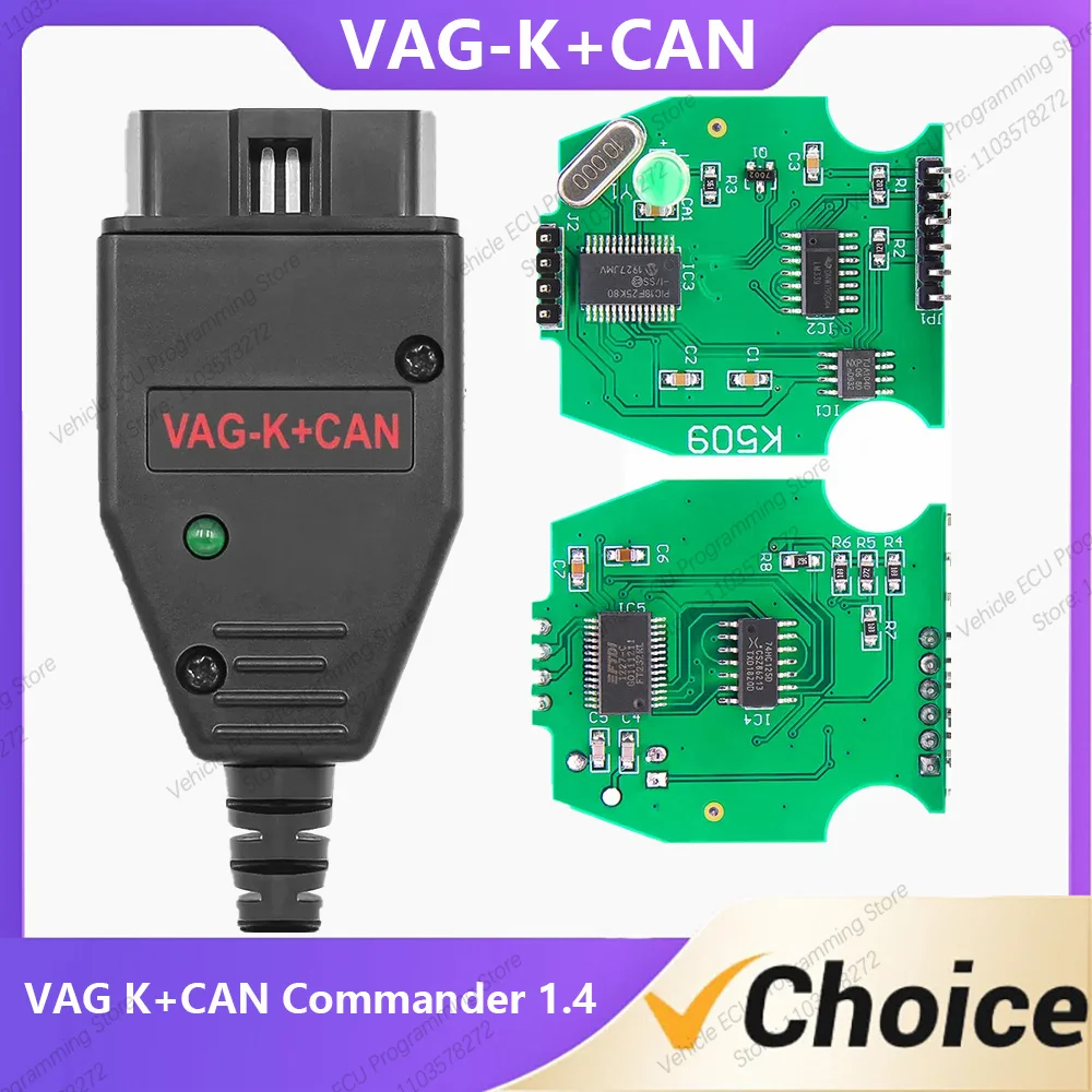 

VAG K CAN Commander 1.4 Automotive Diagnostic Programming tools Applicable Vehicle For AUDI For Skoda Win XP 7 32bits-15%