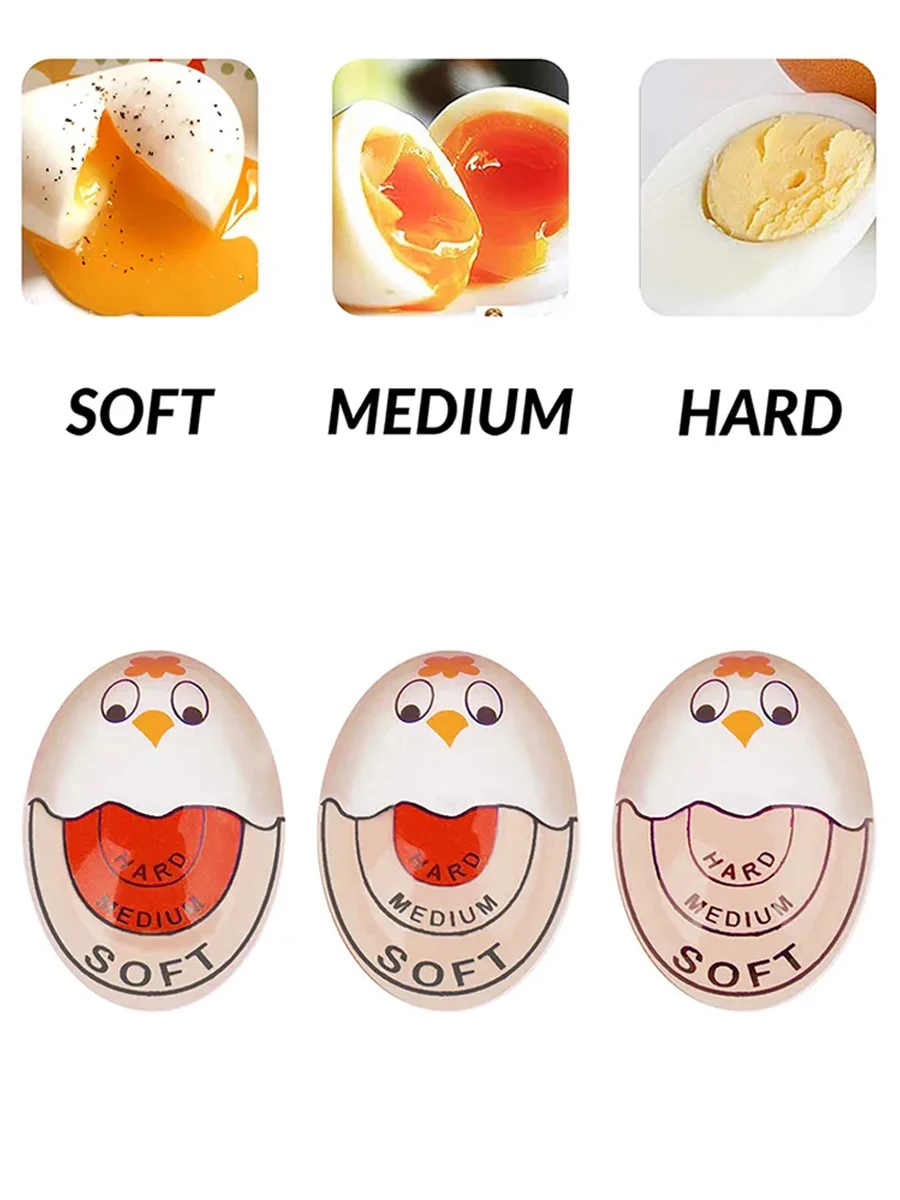 Egg Timer 1pcs Egg Perfect Color Changing Timer for Boiled Eggs