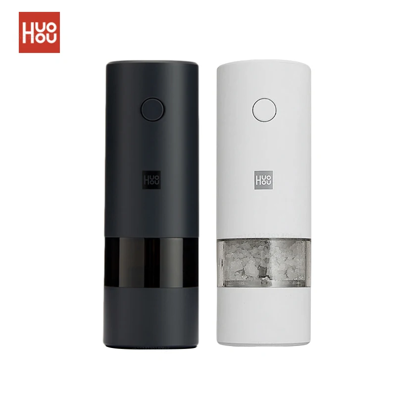 Mill Pepper And Salt Grinder electric grinder,salt and pepper grinder,pepper grinder Huohou Electric Automatic LED Light 5 Modes Peper Spice Grain Pulverizer For Cooking