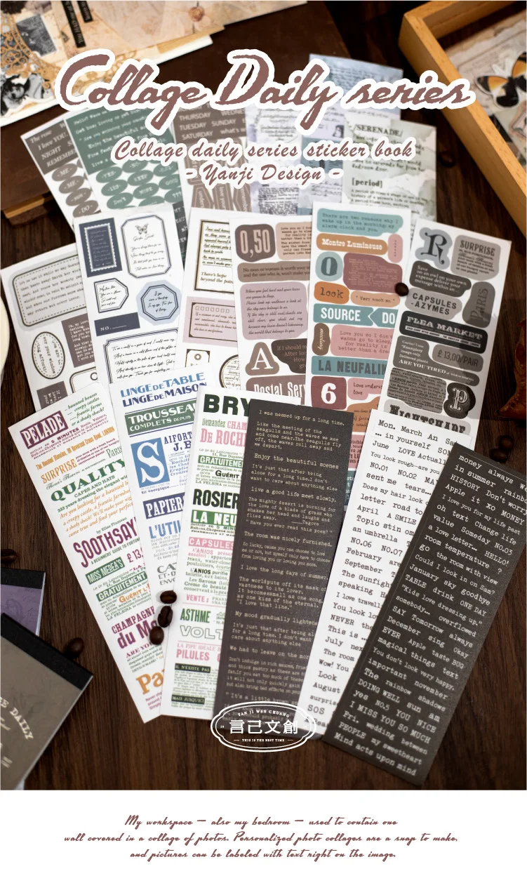 30pcs/lot Kawaii Stationery Stickers collage routine Junk Journal Pet stickers Planner Decorative stickers