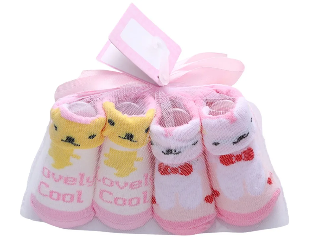 Baby Socks 2Pairs Infant Autumn Cotton For Girls Boys Newborn Toddler