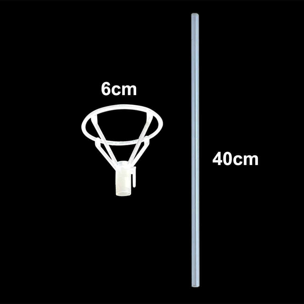 25/50pcs Bobo Balloons Sticks Big Balloon Holder for Bubble Transparent Clear Ballon Stick Cup Table Column Wedding Accessories