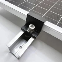 4/10/20 pièces support de Module solaire pince d'extrémité pince d'extrémité pour montage pinces de panneau solaire pour fixations de Module solaire PV 30mm/35mm 6