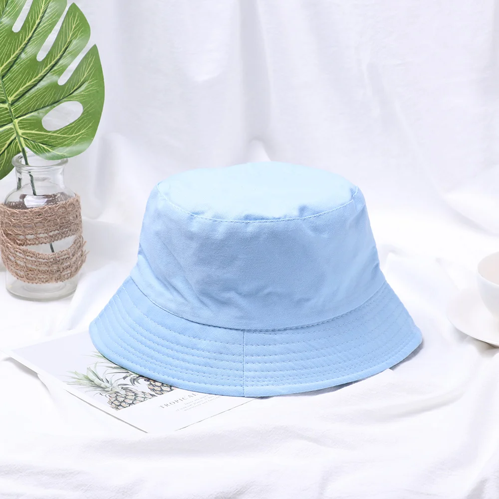 Faltbare Eimer Hut Unisex Frauen Im Freien Sonnenschutz Hut Reine Farbe Angeln Jagd Kappe Männer Becken Chapeau Strand Kappe – Detail 7