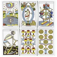 Mini Tarot Of Marseille Tarot Deck Leisure Party Table Gameplay Fortune-telling Prophecy Oracle Cards Entertainment Board Game 2