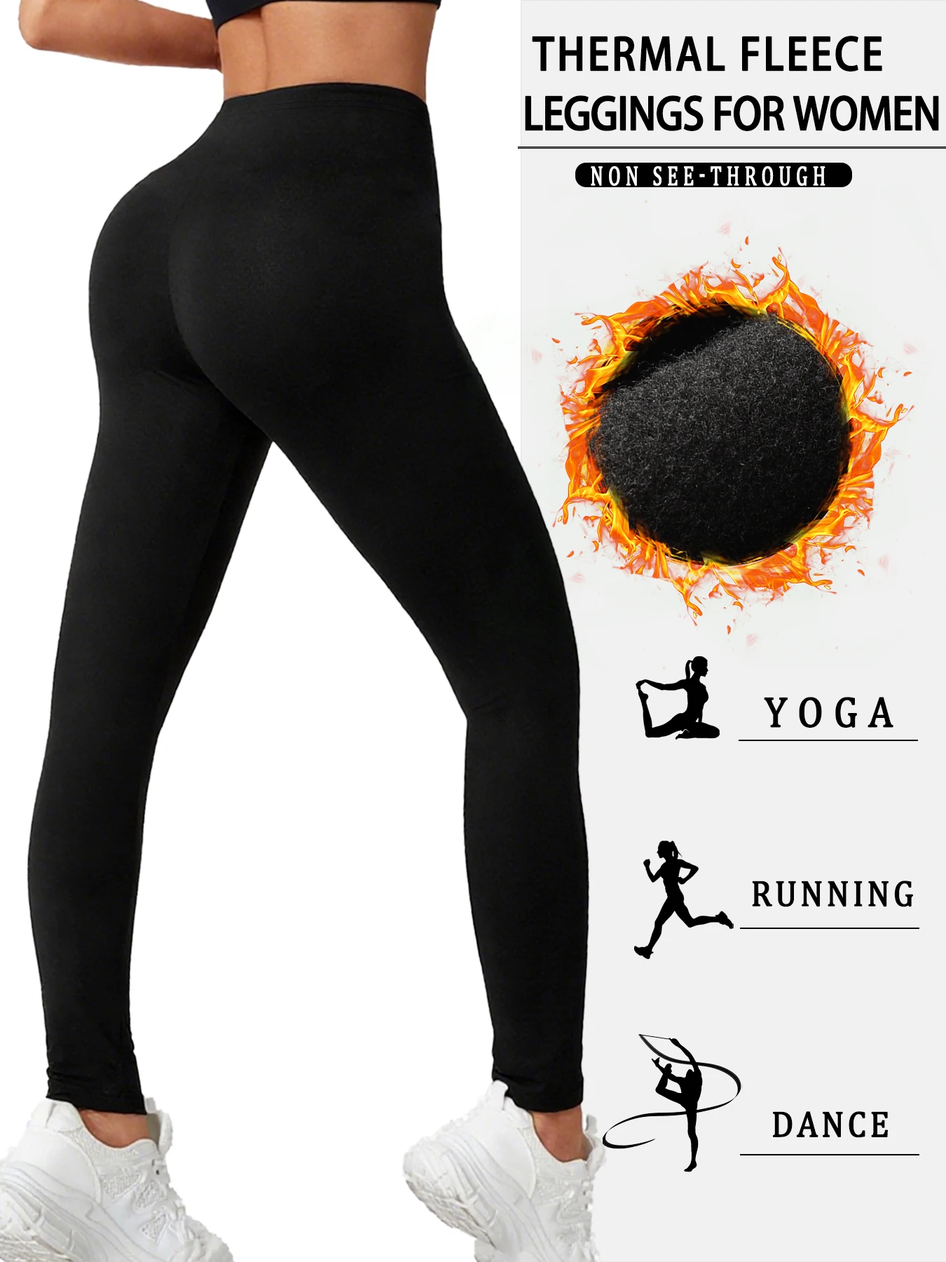 Hermo Panty Voor Dames, Thermische Panty Voor De Winter, Gevoerde Panty Warme Fleece Panty Nep Doorschijnende Pantybroek Hoge Taille Dikke Legging