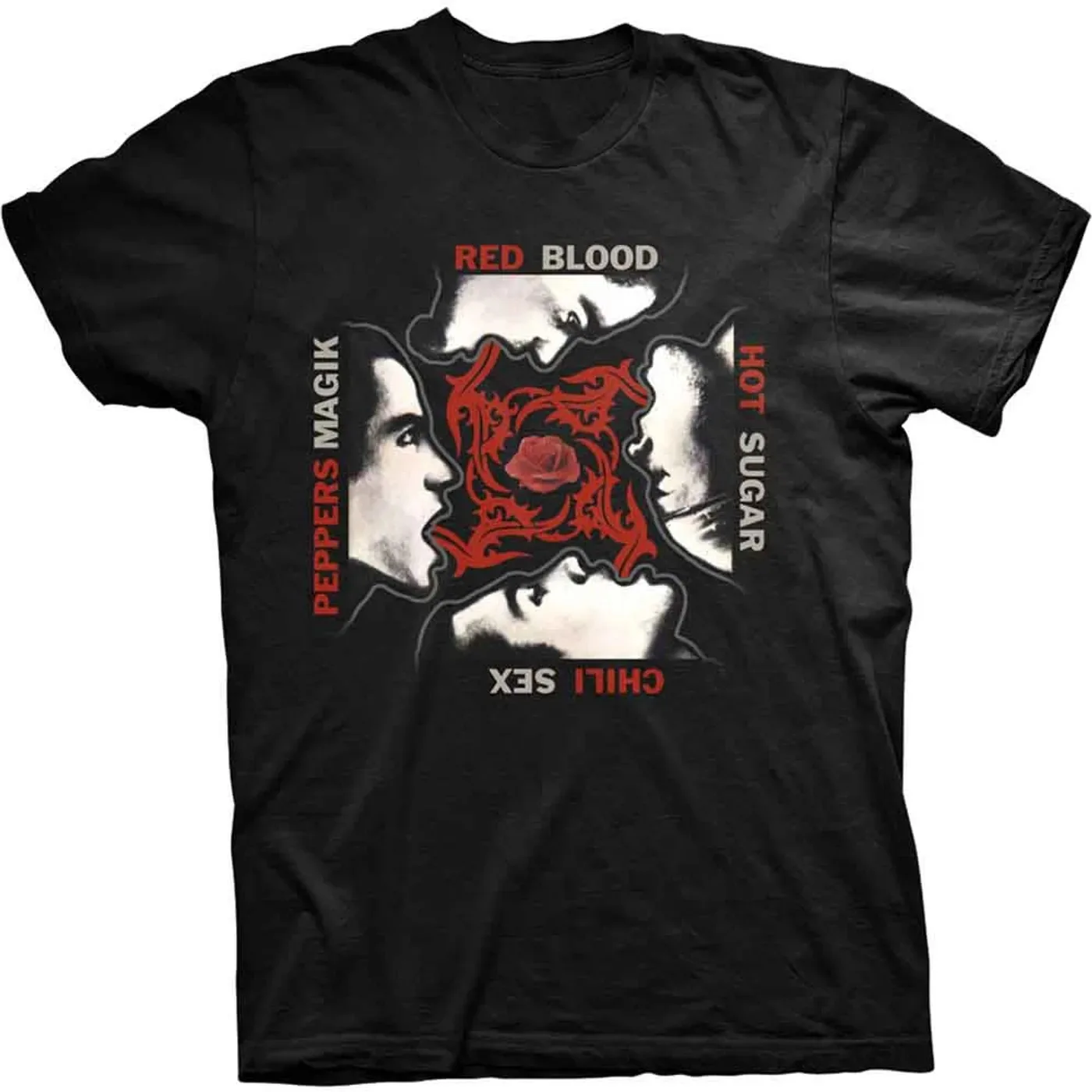 Red Hot Chili Peppers T-Shirt mit Aufdruck für Herren, Oversize-Streetwear, Y2K-Stil, Baumwolle, hochwertig, lässig, locker, kurzärmelig, für Damen und Herren
