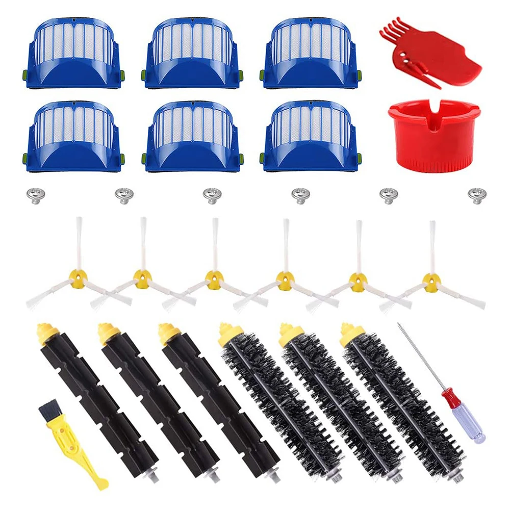 High-Performance Vacuum Cleaner Replacement Filter with Beater Bristle and Side Brush