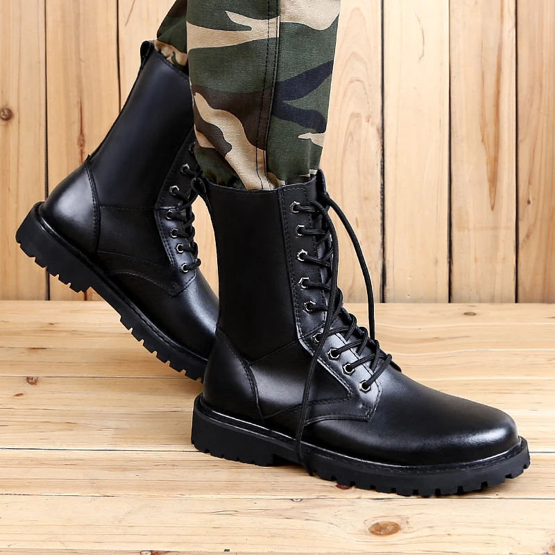 Botas militares a la moda para hombre, calzado táctico militar el desierto, zapatos casuales, botines Vintage, botas de combate Botas básicas| -