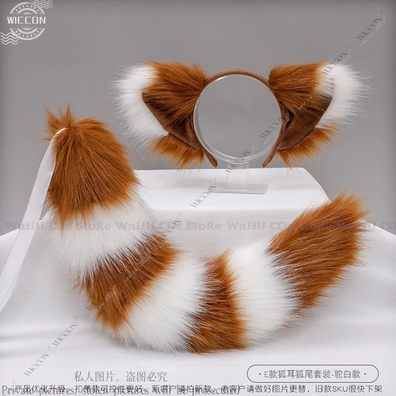 Fascia Per Capelli In Peluche Con Orecchie Di Volpe Di Gatto Per
