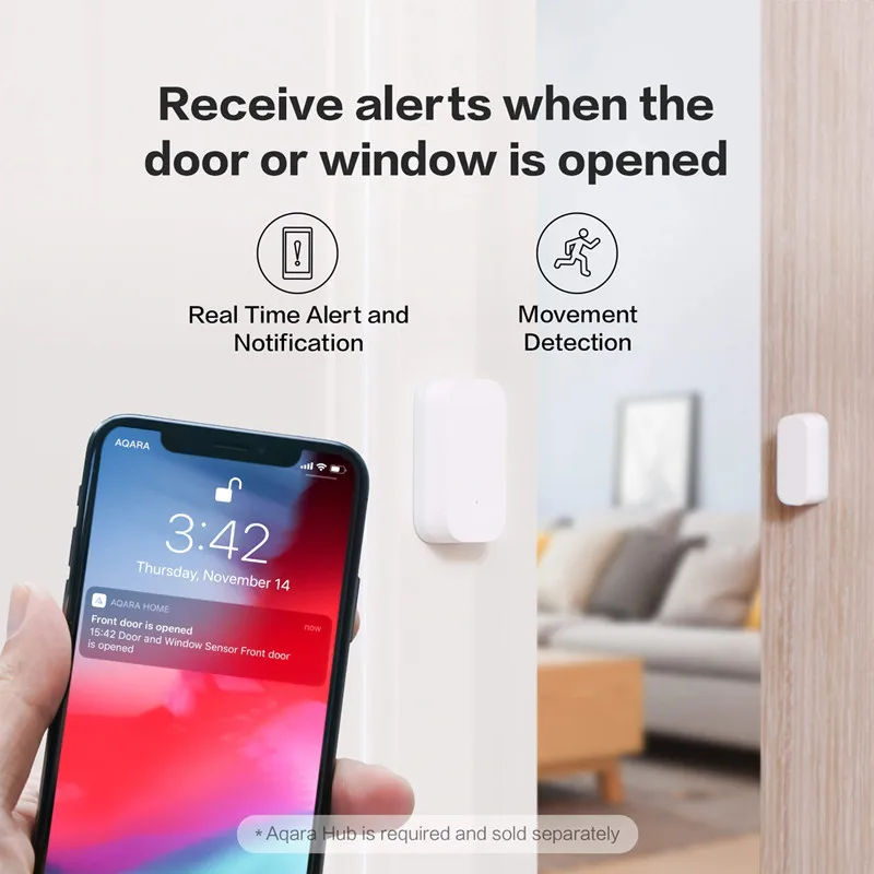 Originální aqara dveře okno senzor zigbee bezdrátový navázání MCCGQ11LM dveře senzor práce s Xiaomi domácí APP pro  chytrá homekit