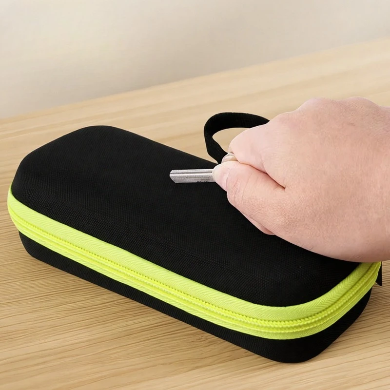 Compact EVA Shockproof Razor Storage Case - Dustproof Travel Bag