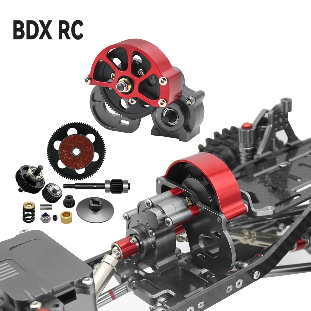 1/10 Rc Car Metal Transmission Gearbox Assembly Tranny With Straight